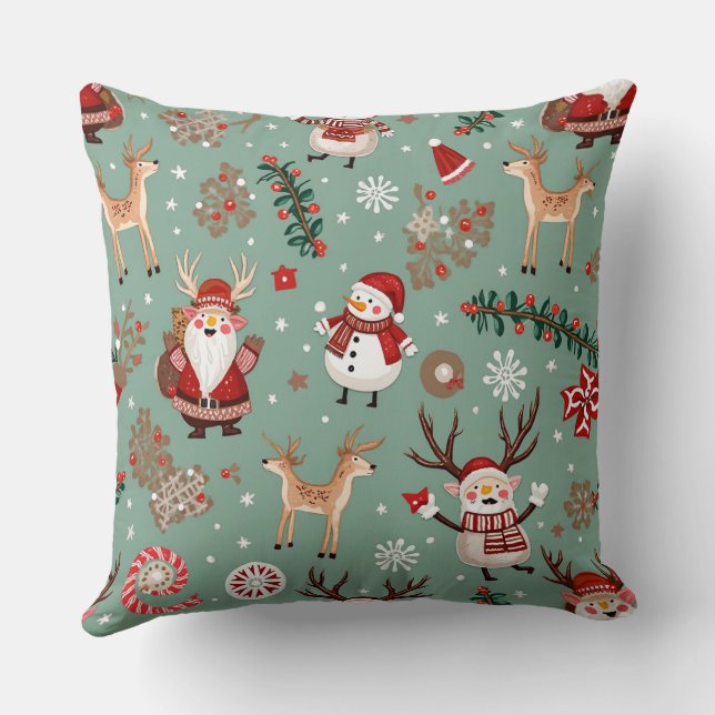 Christmas mood snowman cushion (Back)