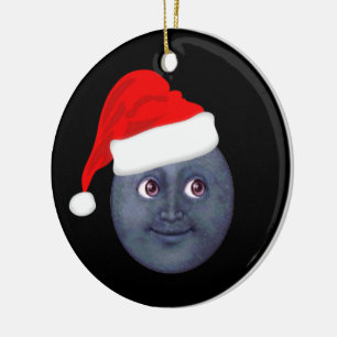 Christmas Moon Emoji Ornaments
