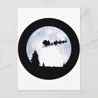 Christmas Moon Holiday Postcard