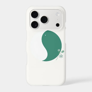 Christmas Moon Phase Phone Case - White & Green