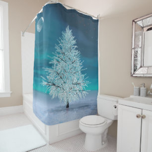 Christmas Moonlight Shower Curtain