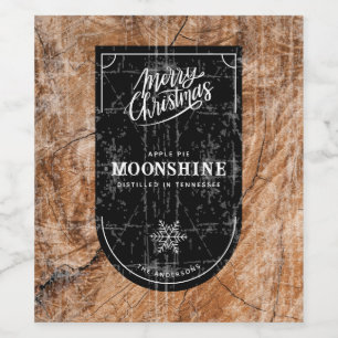 Christmas Moonshine Food and Beverage Label Set