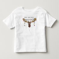 Christmas Moose Cute Funny Holiday Animal