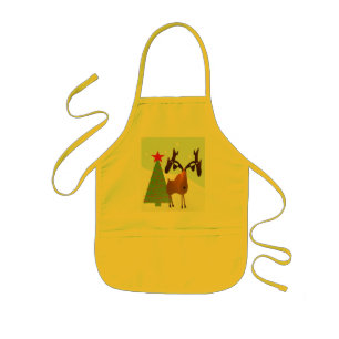Christmas Moose Kids Apron