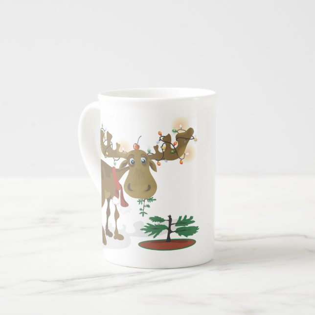 Christmas Moose~speciality mug (Front Left)
