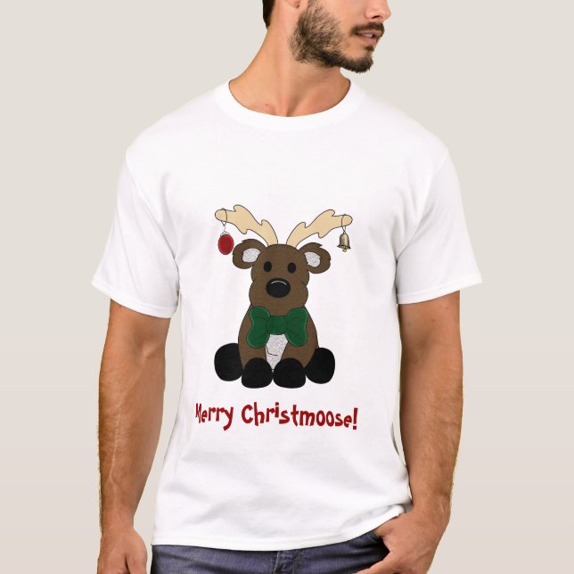 'Christmas Moose' T-Shirt (Front)