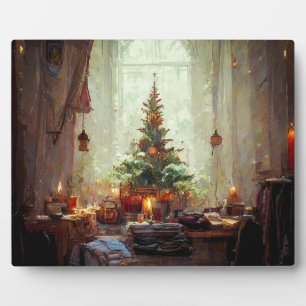 Christmas Morning 8x10 With Easel Plaque