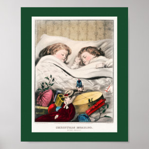 Christmas Morning–Before Daylight Holiday card  Poster