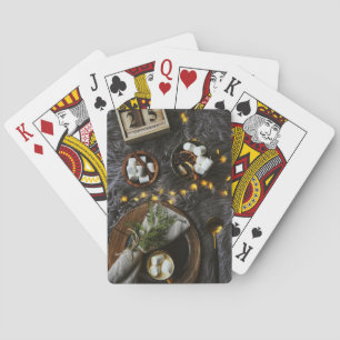 Christmas Morning Hot Chocolate & Marshmallows Playing Cards