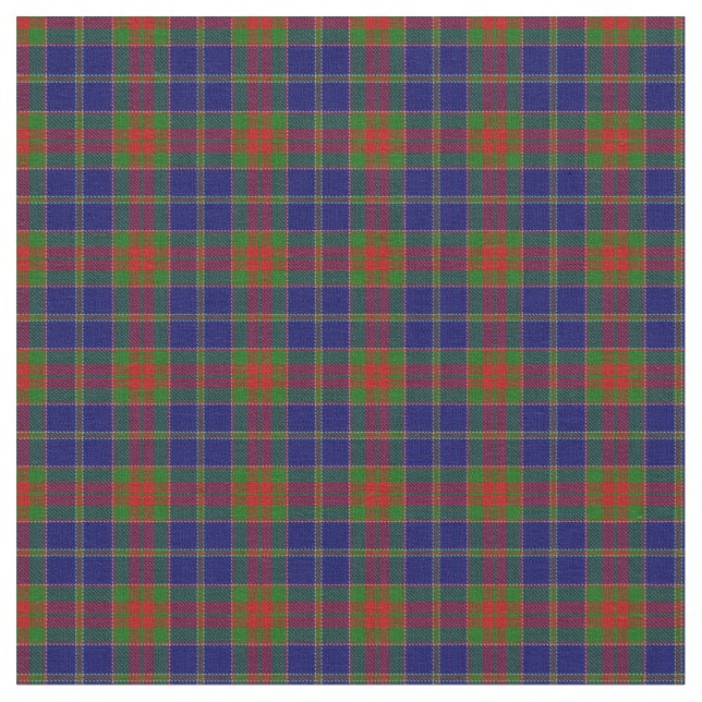 Christmas Morning Scottish Tartan Pattern Fabric (Close Up)
