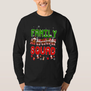 Christmas Morning Squad Santa Holiday Pajama Match T-Shirt