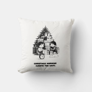 Christmas Morning T-Shirt   Minimalist Kids Gifts Cushion