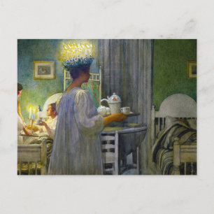 Christmas Morning, The Feast of Saint Lucy Postcard
