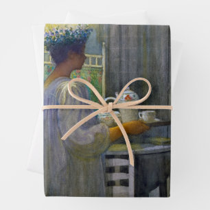 Christmas Morning, The Feast of Saint Lucy Wrapping Paper Sheet