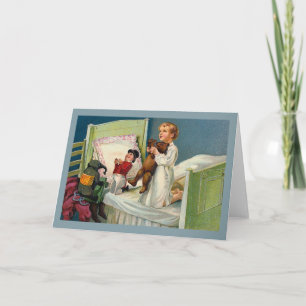 "Christmas Morning" Vintage Holiday Card