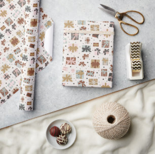 Christmas morning wrapping paper