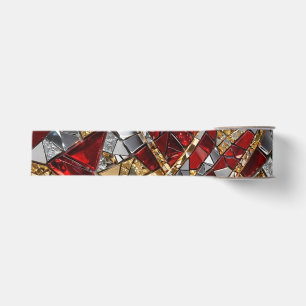 Christmas Mosaic Awareness Ribbon Grosgrain Ribbon