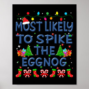 Christmas Most Likely To Spike The Eggnog Family K Poster