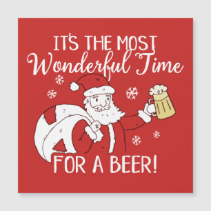 Christmas Most Wonderful Time for a Beer Santa