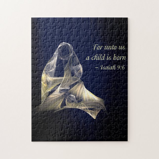 Christmas -  Mother and Child Jigsaw Puzzle (Vertical)