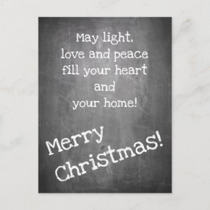 Christmas motif in chalkboard style - XMAS Postcar Postcard