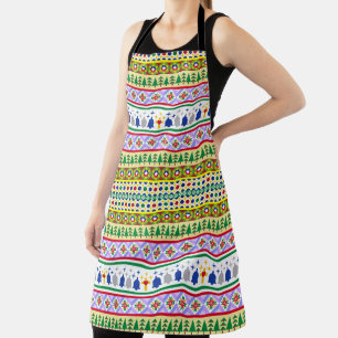 Christmas Motif Pattern Apron