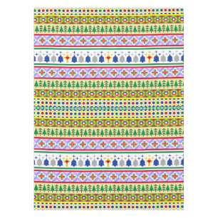 Christmas Motif Pattern Tablecloth