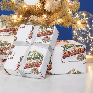 Christmas Motivational Holiday Design Wrapping Paper
