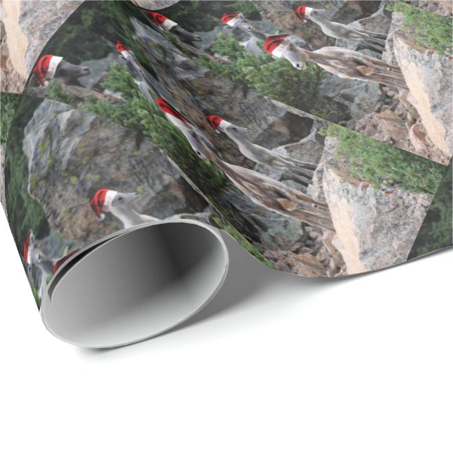 Christmas Mountain Goats Wrapping Paper (Roll Corner)