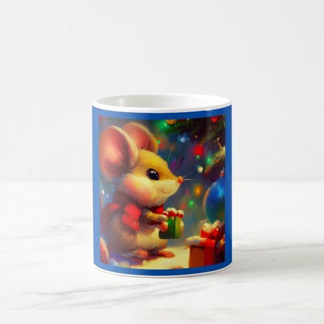 Christmas Mouse 2 Coffee Mug (Center)