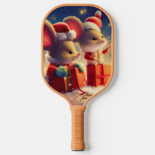 Christmas Mouse (3) Pickleball Paddle