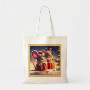 Christmas Mouse 3 Tote Bag