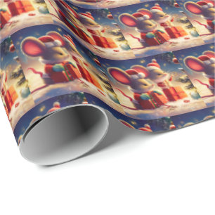 Christmas Mouse 3 Wrapping Paper