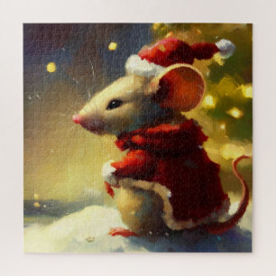 Christmas Mouse (4) Jigsaw Puzzle