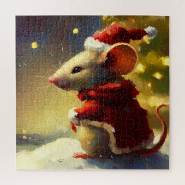 Christmas Mouse (4) Jigsaw Puzzle (Vertical)