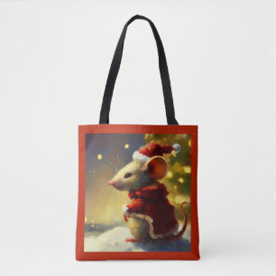 Christmas Mouse 4 Tote Bag