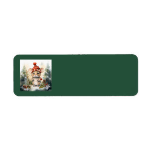 Christmas Mouse Address Labels