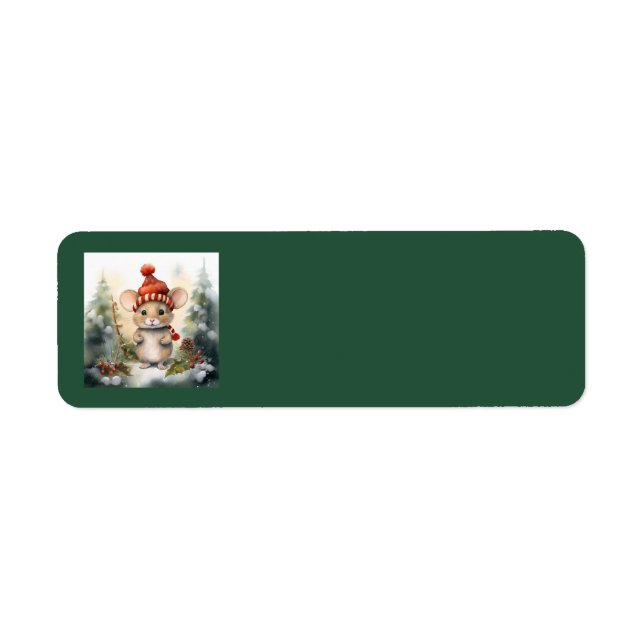 Christmas Mouse Address Labels (Front)