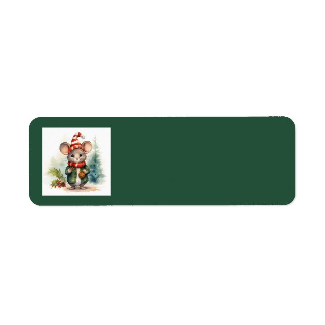 Christmas Mouse Address Labels (Front)