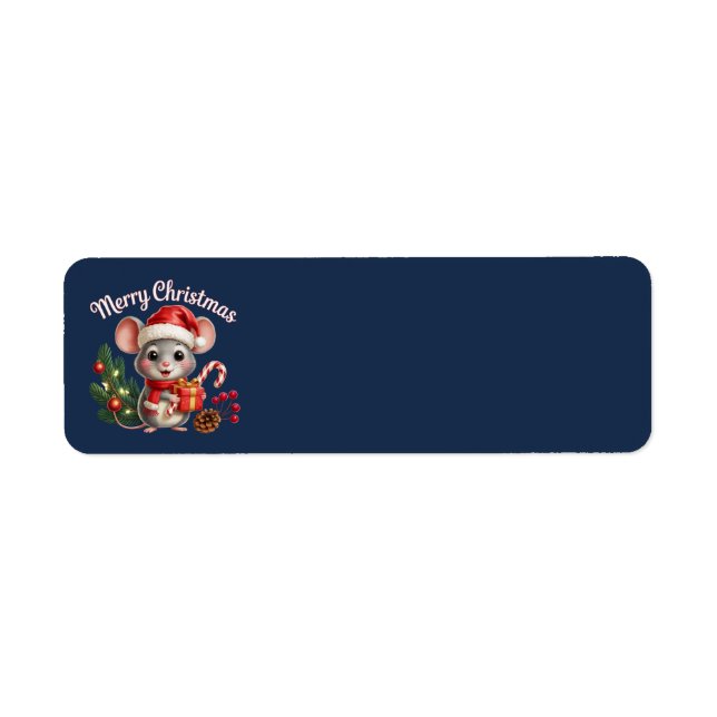 Christmas Mouse Address Labels (Front)