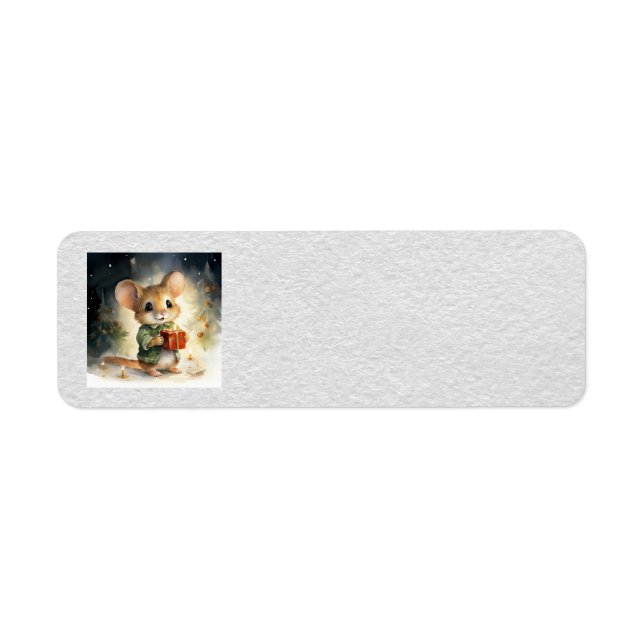 Christmas Mouse Address Labels (Front)