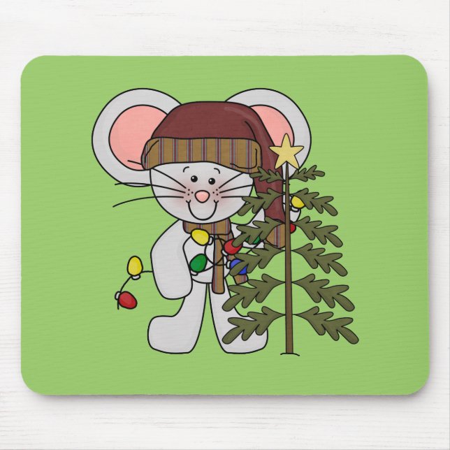 Christmas Mouse Decorating Tree Pad (Front)