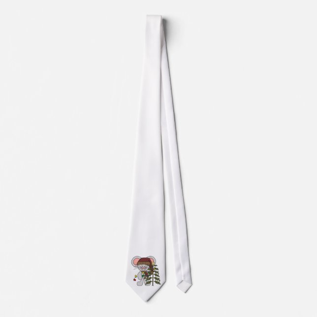 Christmas Mouse Decorating Tree Tie (Front)