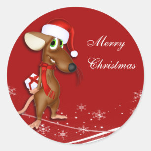 Christmas Mouse Gift Tag