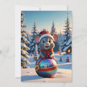 Christmas Mouse Greeting Card