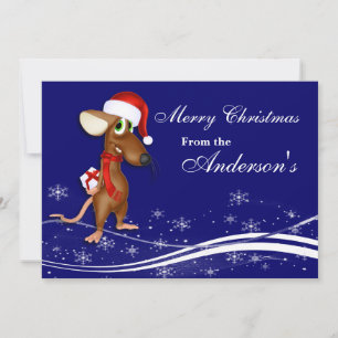 Christmas Mouse Greeting Card