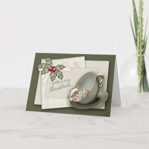 Christmas Mouse Holiday Card