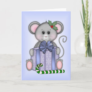 Christmas Mouse Holiday Card