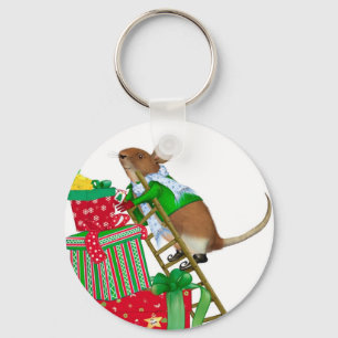 Christmas Mouse Keychain