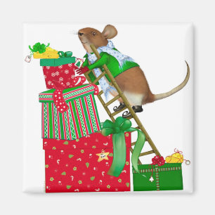Christmas Mouse Magnet